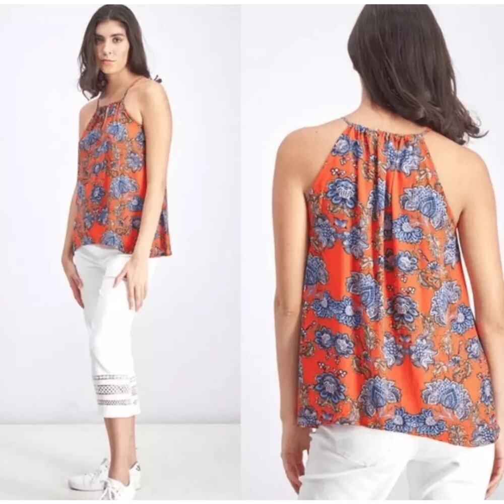 Collective Concepts Krissa Keyhole Halter Blouse Red Size Large​​​